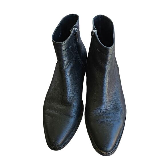 Via Spiga Evanna Leather Ankle Booties Black Size 8 - Picture 3 of 7